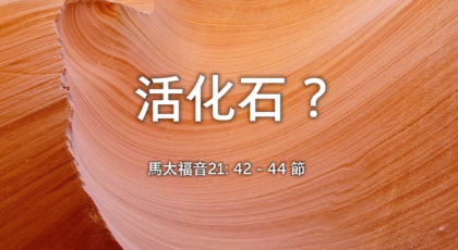 2021年10月17日 – 講道錄像 信息: 活化石？ 經文: 馬太福音21: 42 – 44  節  講員: 黃偉權牧師