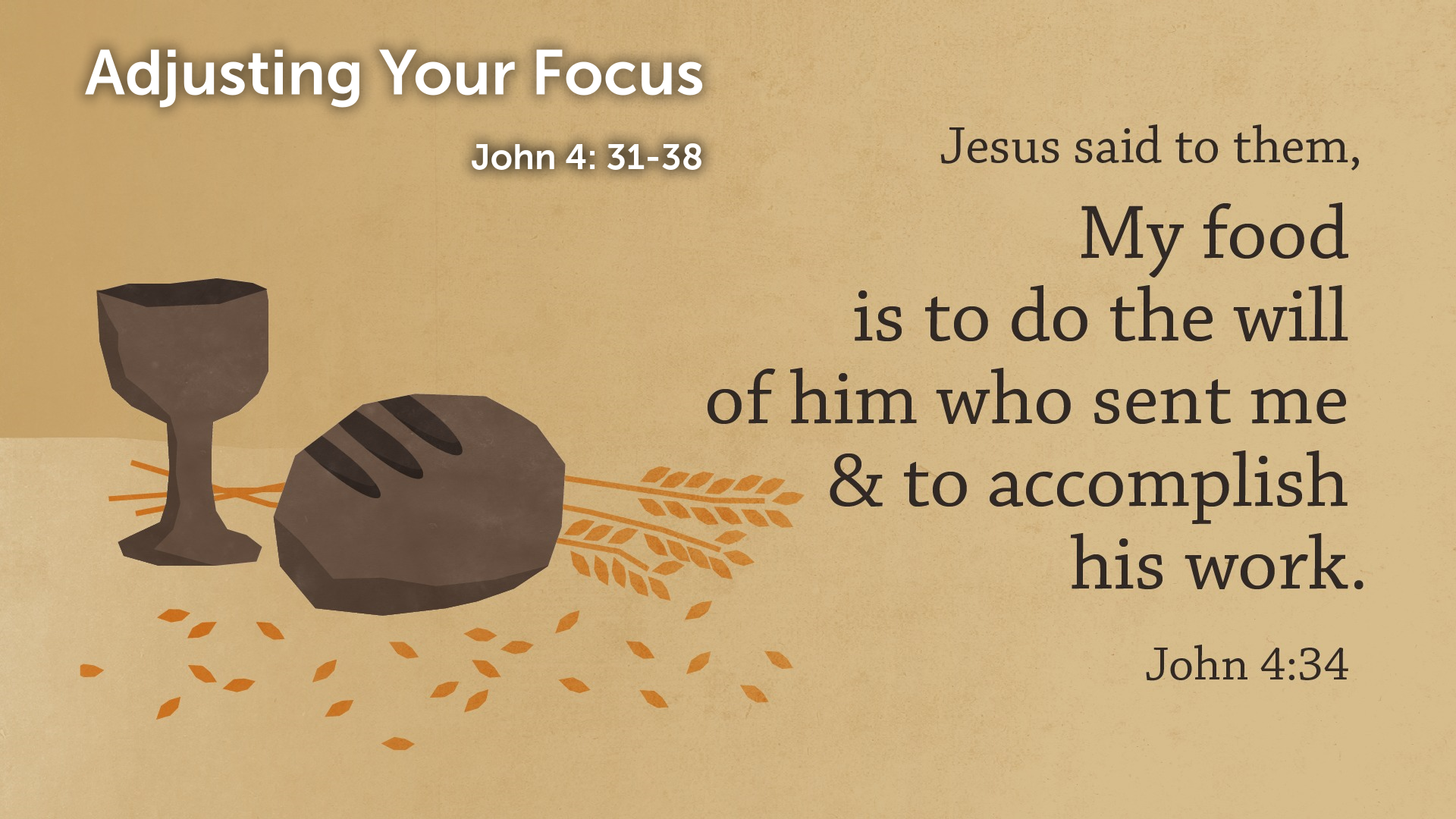 Jul 12, 2020 - Adjusting Your Focus (Video) - John 4:31-38