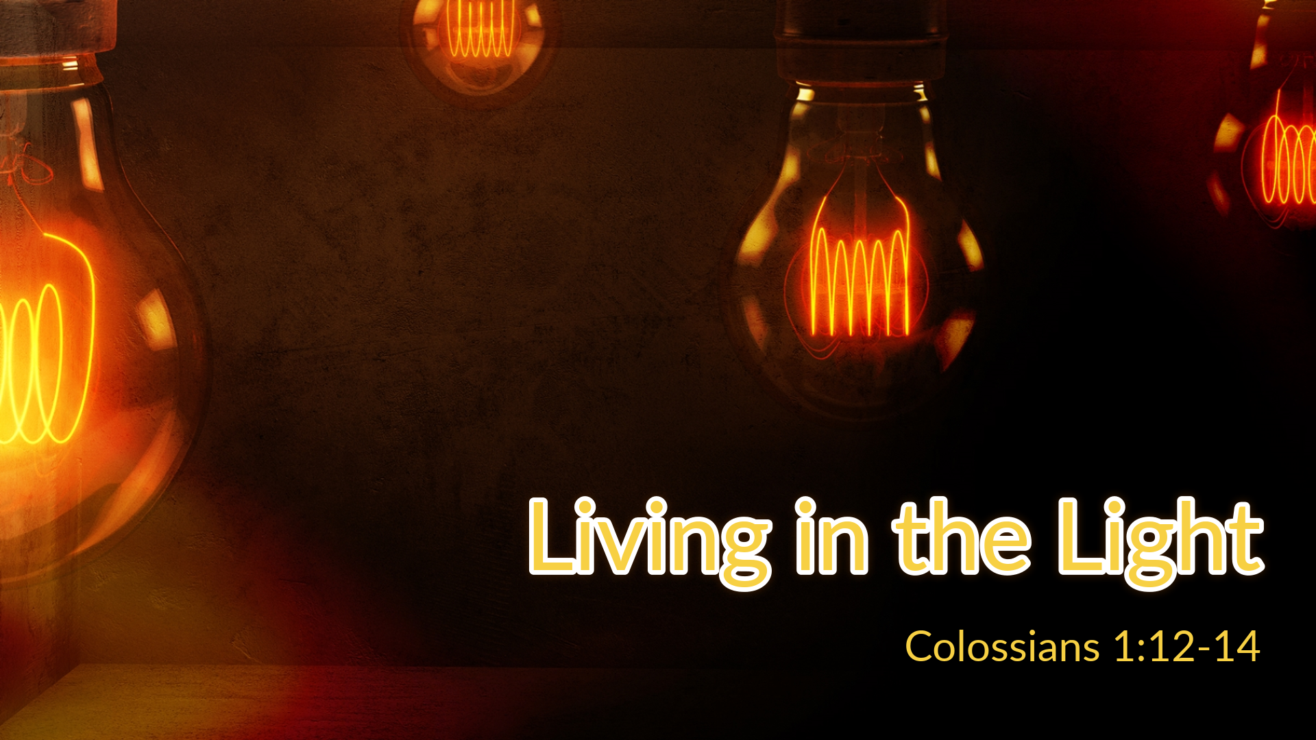 Aug 9, 2020 - Living in the Light (Video) - Colossians 1:12-14