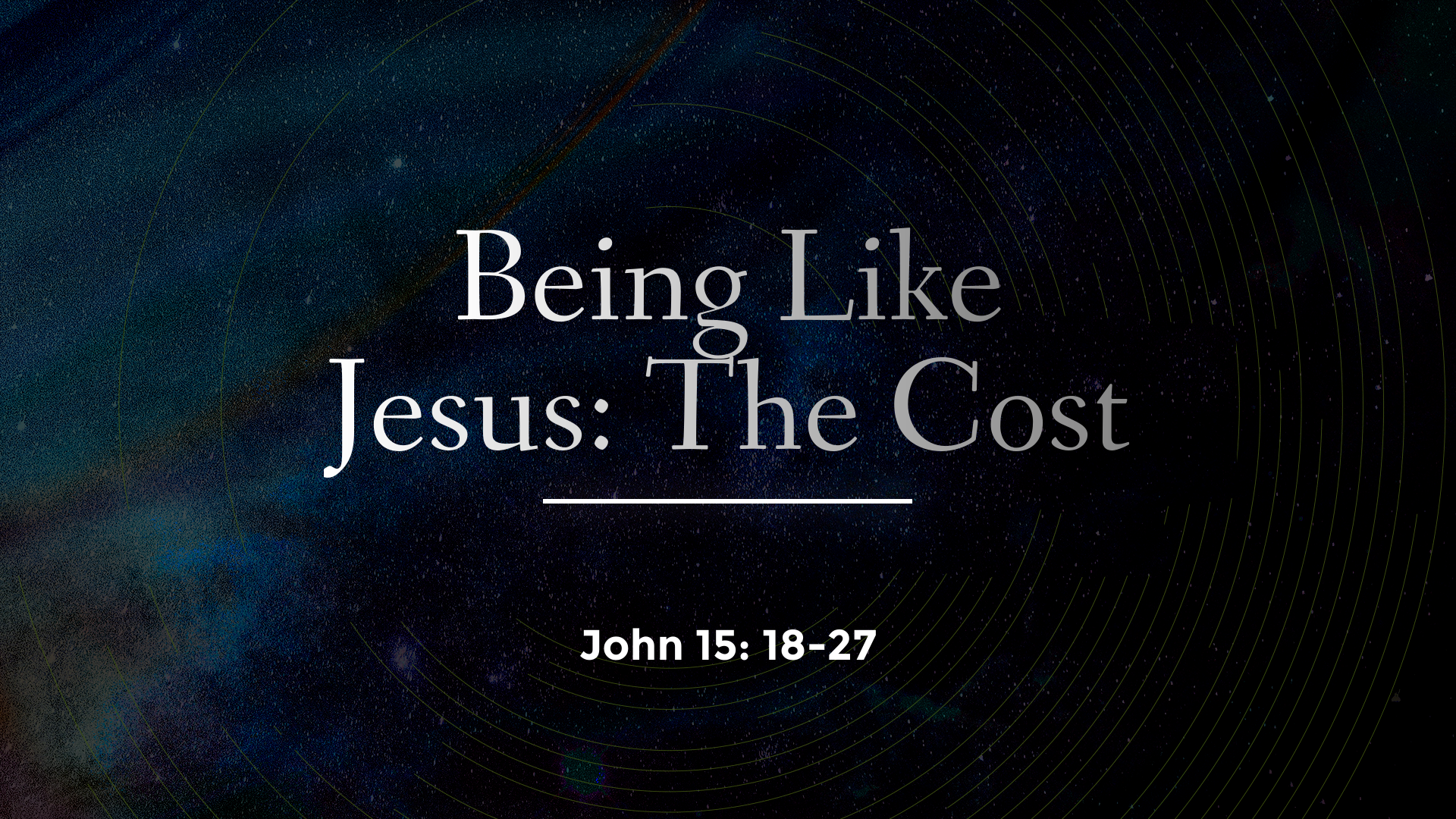 Jan 10, 2021 - Being Like Jesus: The Cost (Video)