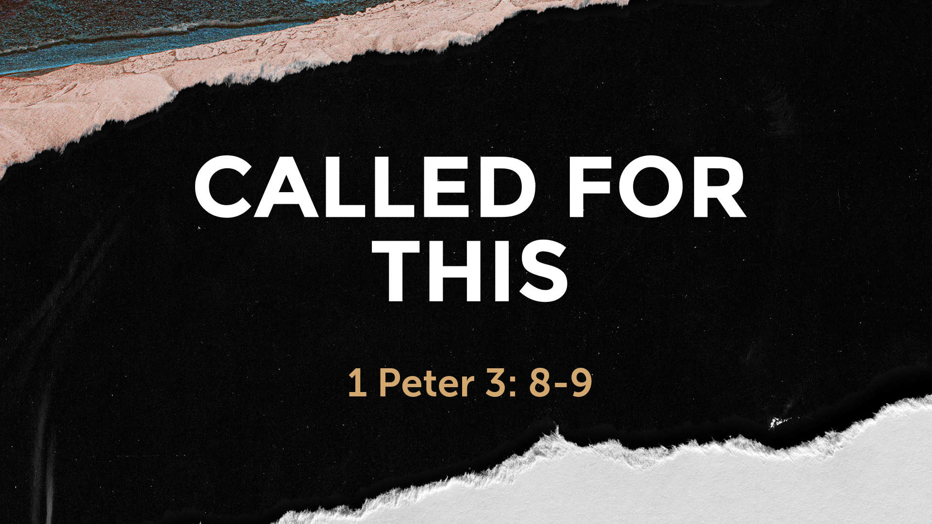 Jan 24 2021 - Sermon Video Title: “Called for This”  1 Peter 3: 8-9 Speaker:  Dr. Ace Cheung