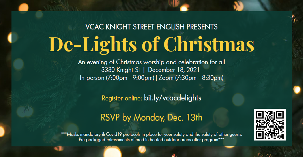VCAC Knight Street English Presents (Zoom Only)