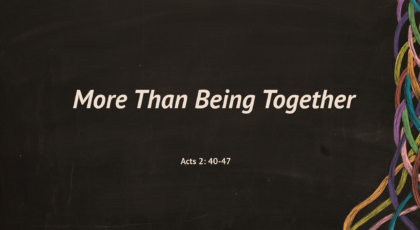 Apr 03, 2022 – More Than Being Together (Video)