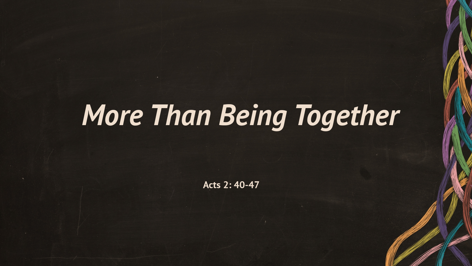 Apr 03, 2022 - More Than Being Together (Video)