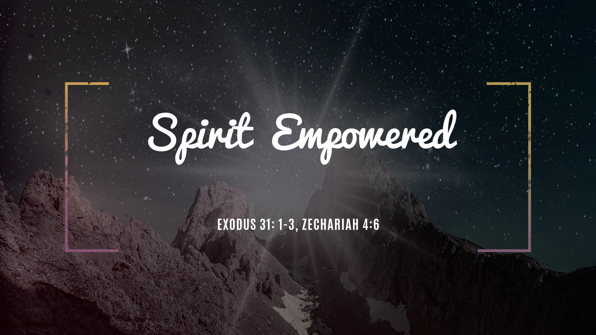 Jun 12, 2022 - Spirit Empowered (Video) Exodus 31: 1-3, Zechariah 4:6