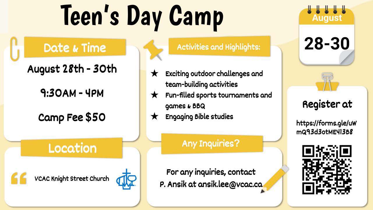 Teen's Day Camp