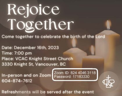 Rejoice Together (In-person and on Zoom)
